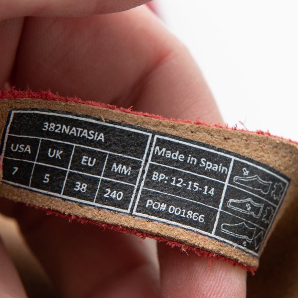 Vionic Natasa Sandals Patent Leather Snakeskin Wedge Open Toe Comfy Red Size 7 - Picture 9 of 9